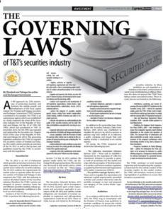 The Governing Laws of the Securities Industry in Trinidad and Tobago ...